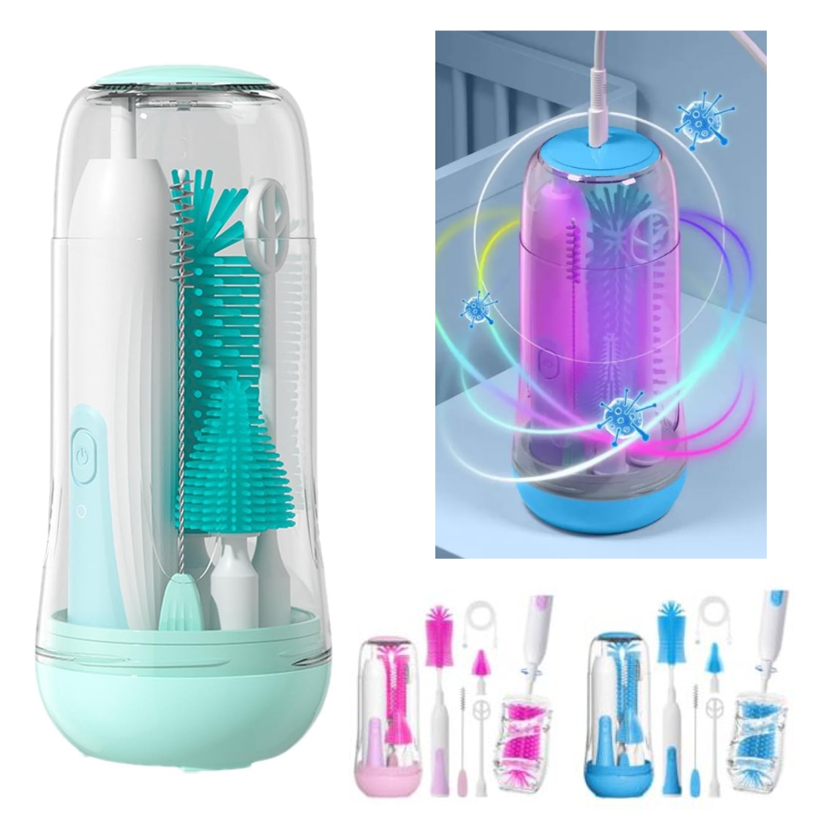 Kit Limpieza Tetero recargable esteriliz